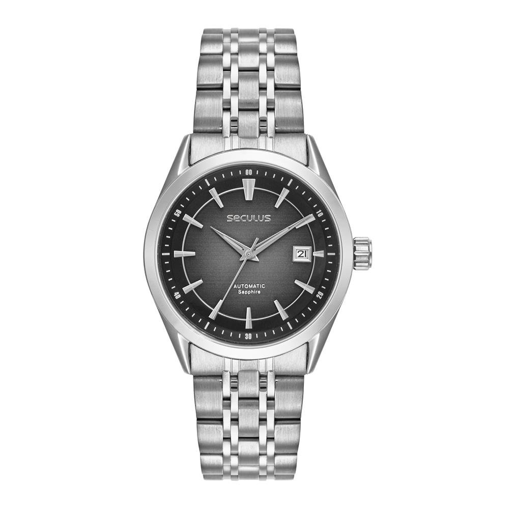 Relógio Seculus Masculino Ref: 77349g0svna1 Automático Prateado Prata 4