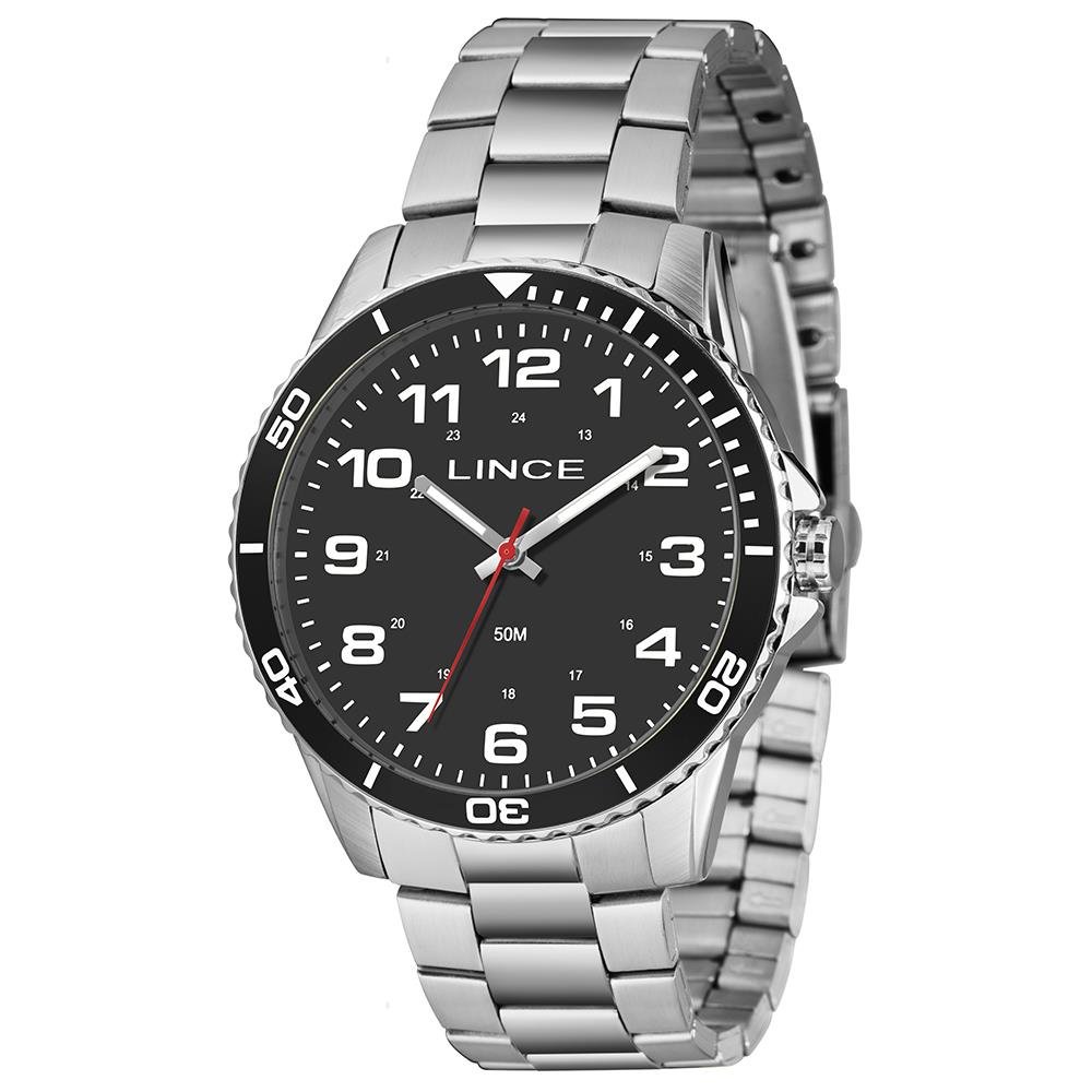 Relógio Lince Masculino Ref: Mrmm053l46 P2sx Casual Prateado