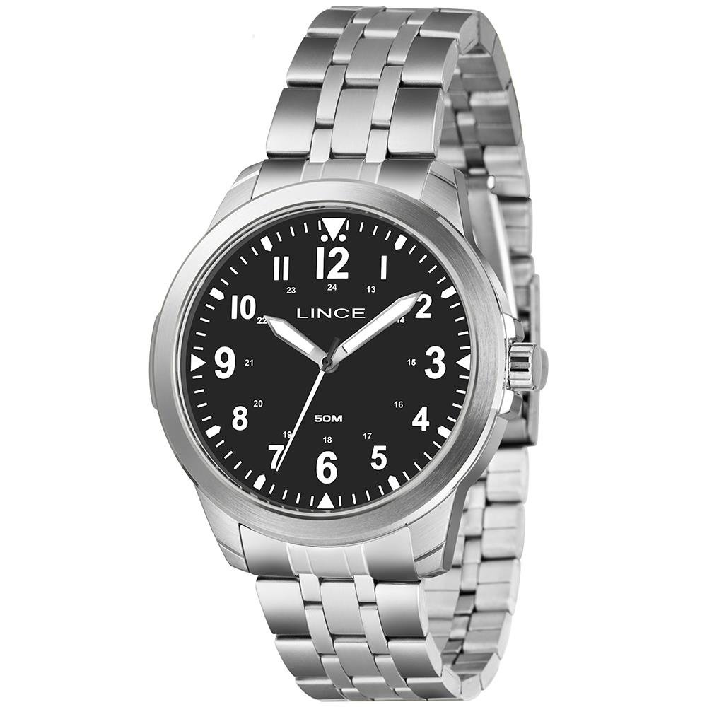 Relógio Lince Masculino Ref: Mrmm056l46 P2sx Casual Prateado