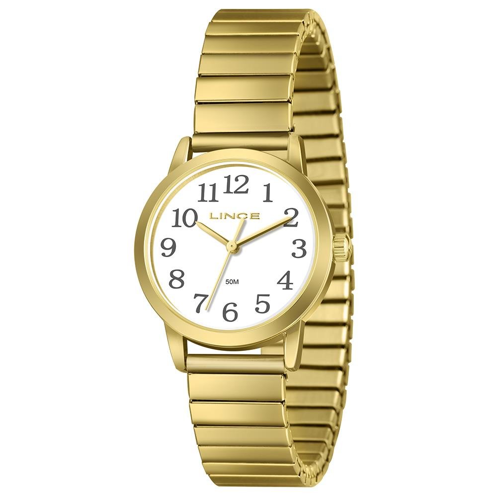 Relógio Lince Feminino Ref: Lrgh266l32 B2kx Casual Mola Dourado