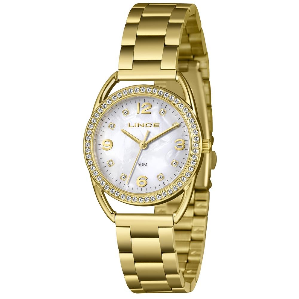 Relógio Lince Feminino Ref: Lrgh256l33 B2kx Casual Dourado
