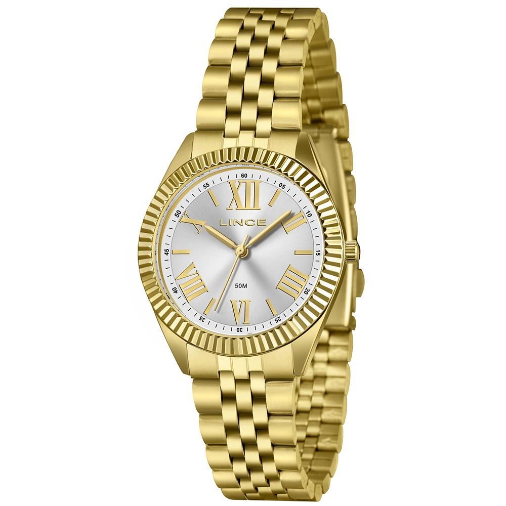 Relógio Lince Feminino Ref: Lrgm047l36 S3kx Clássico Dourado