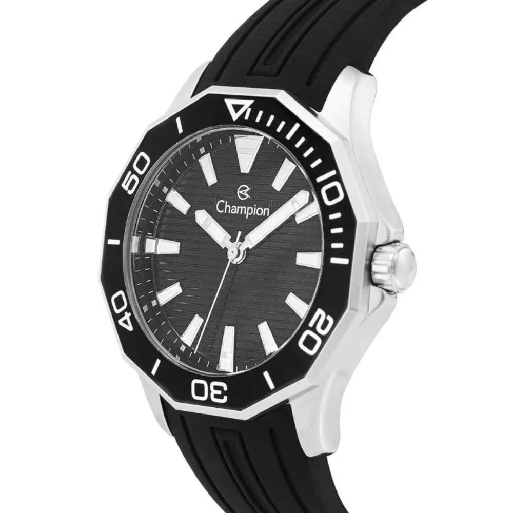 Relógio Champion Masculino Ref: Ch30313t Esportivo Prateado Prata 2