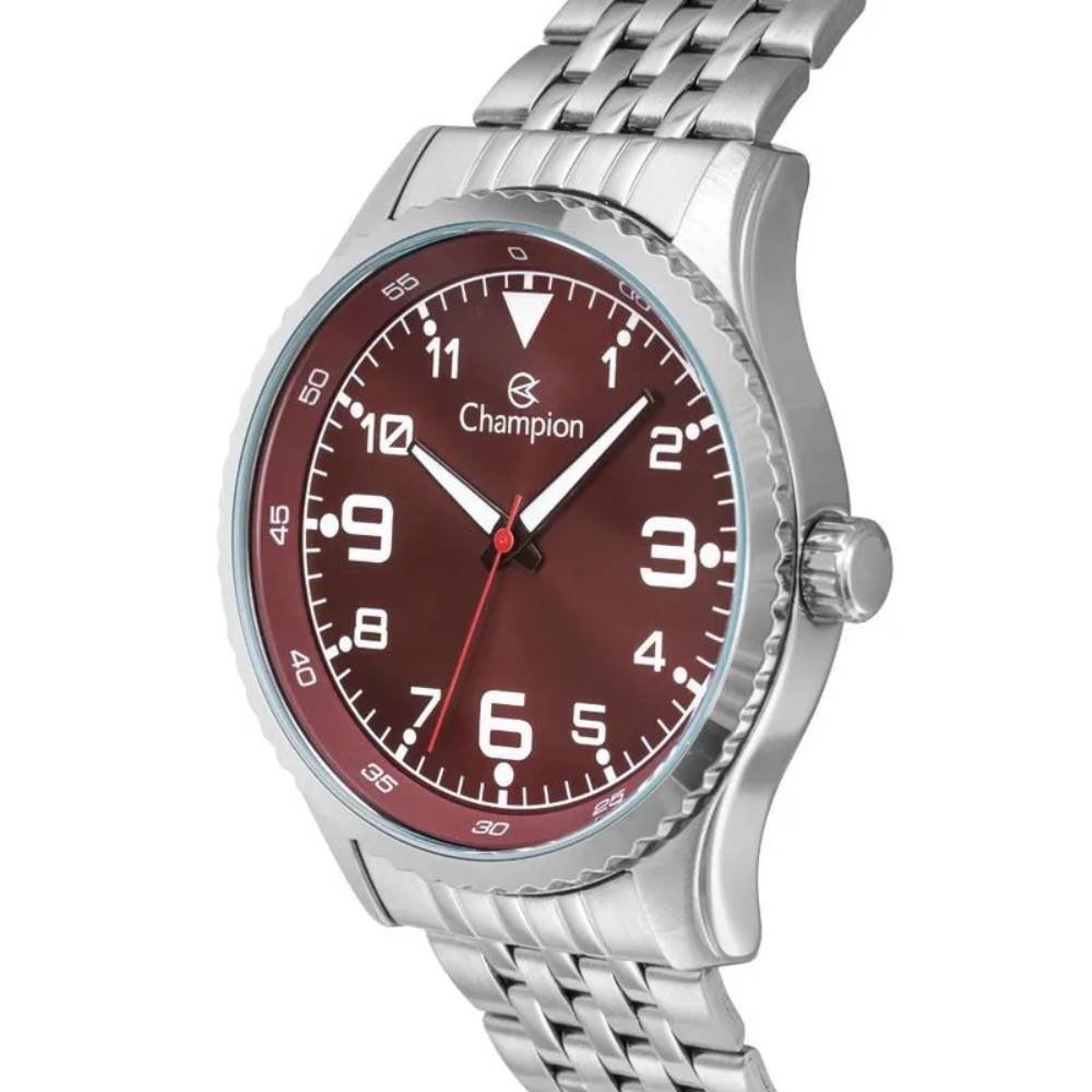 Relógio Champion Masculino Ref: Ch30377v Casual Prateado Prata 2