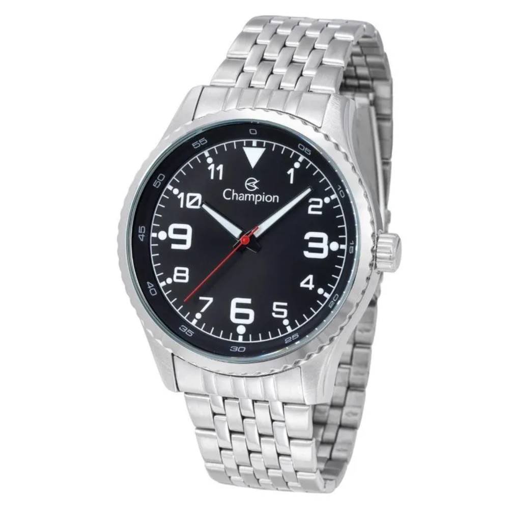 Relógio Champion Masculino Ref: Ch30377t Casual Prateado