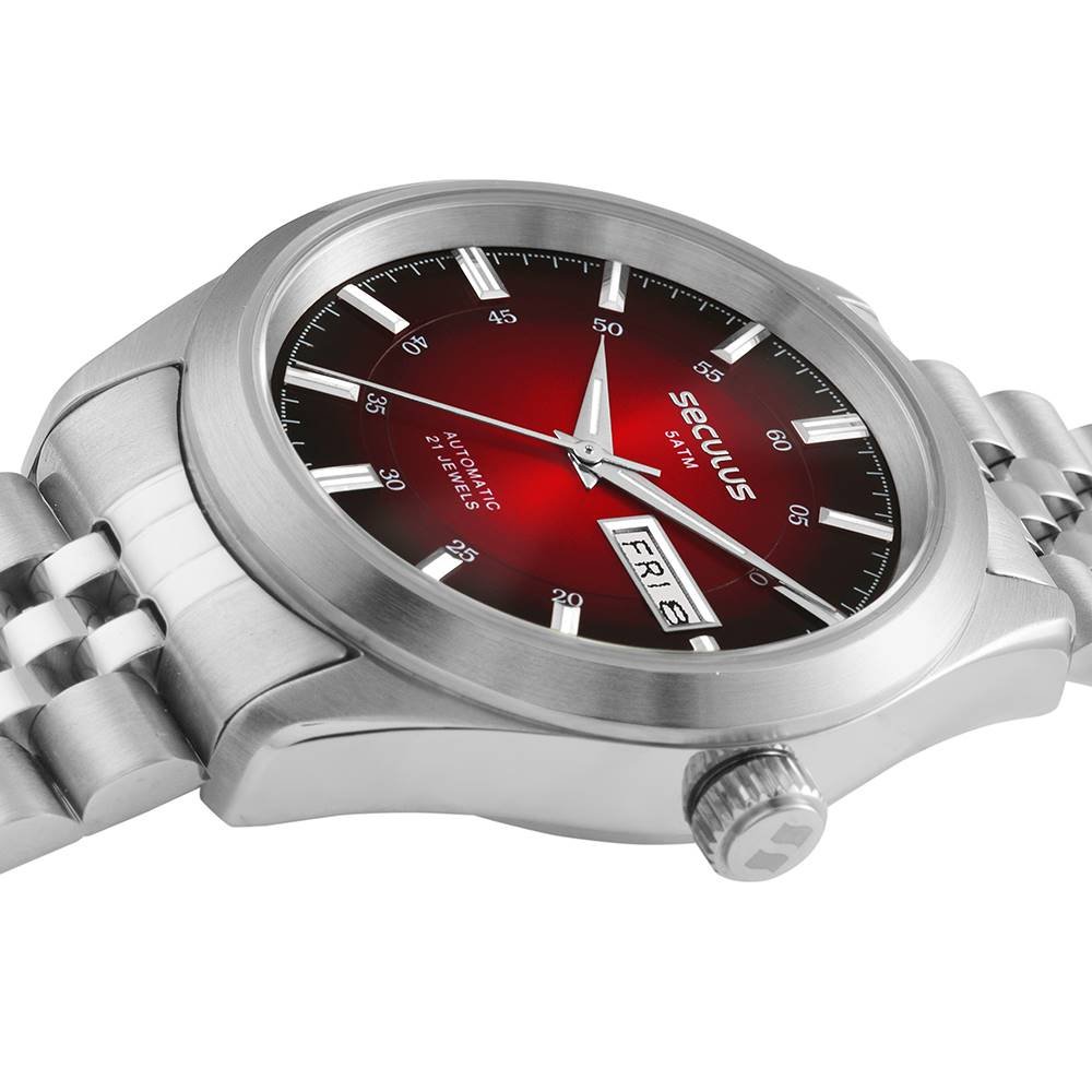 Relógio Seculus Masculino Ref: 77361g0svna2 Automático Prateado Prata 4