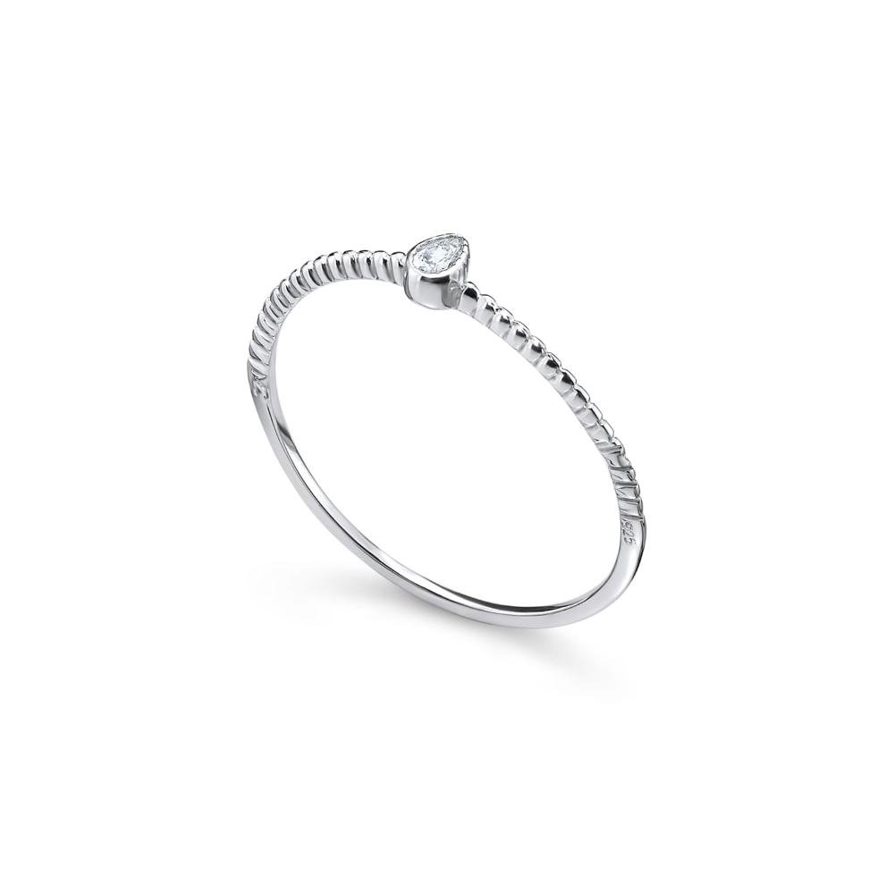 Anel Cravejado em Prata 925 Prata 2