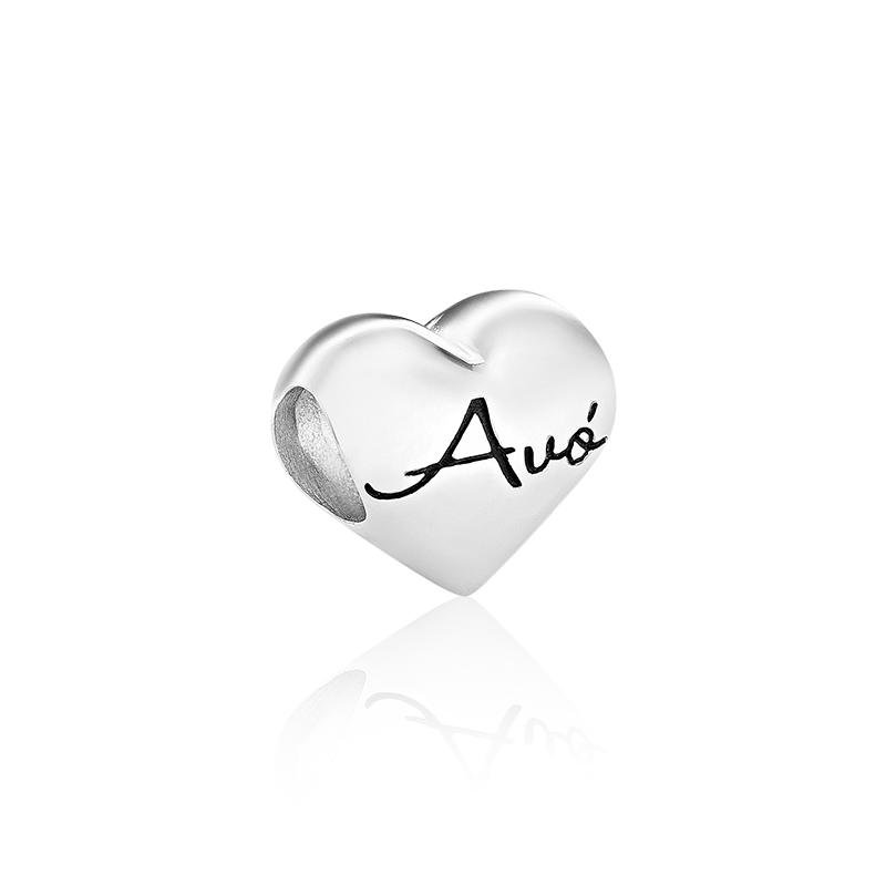 Charm Amo Minha Avó em Prata 925 Prata 2