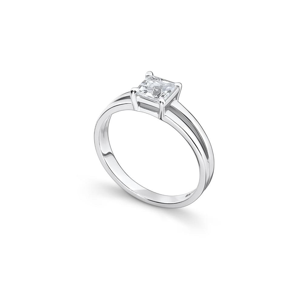 Anel Solitário com Topázio em Prata 925 Prata 2