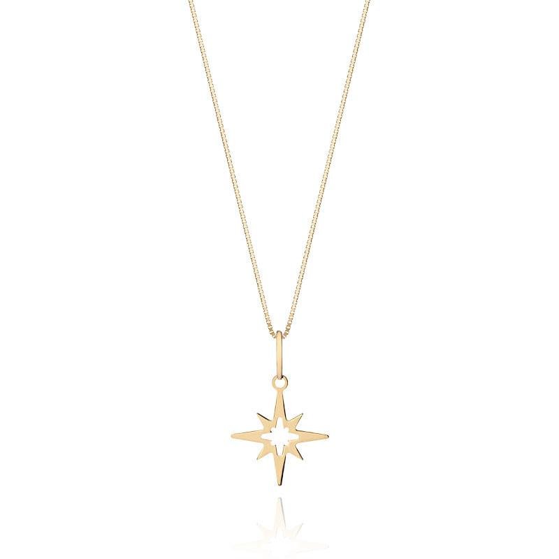 Pingente Estrela em Ouro Amarelo 18k