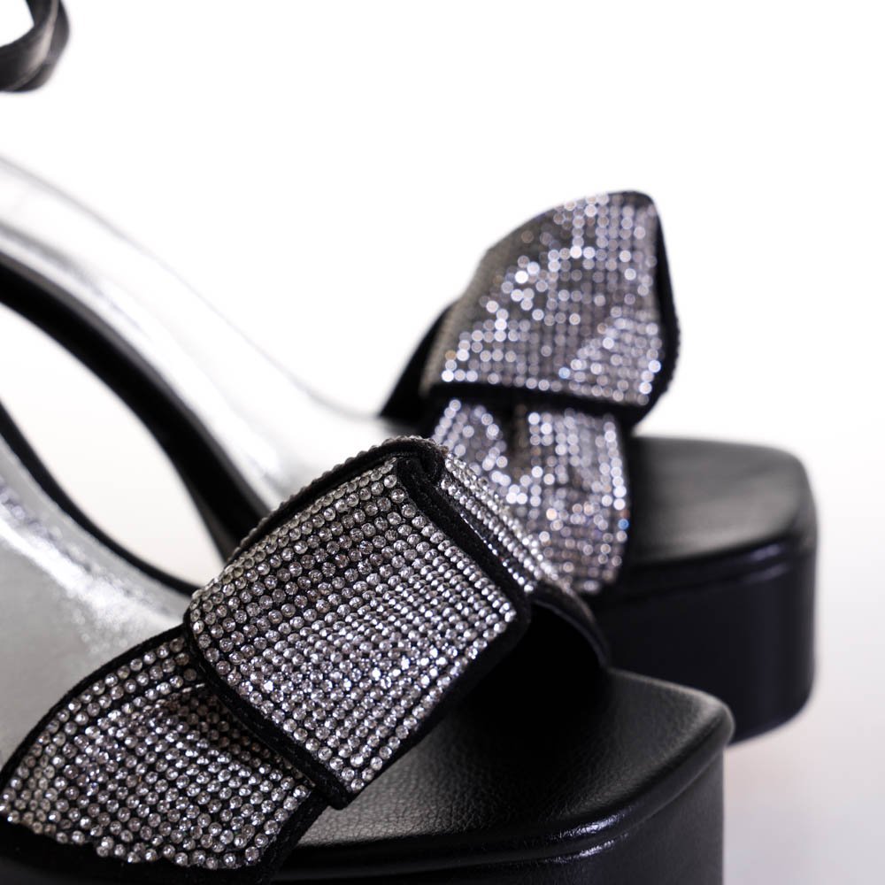 Sandália Feminina Zariff Com Strass 216170978 Preto 5