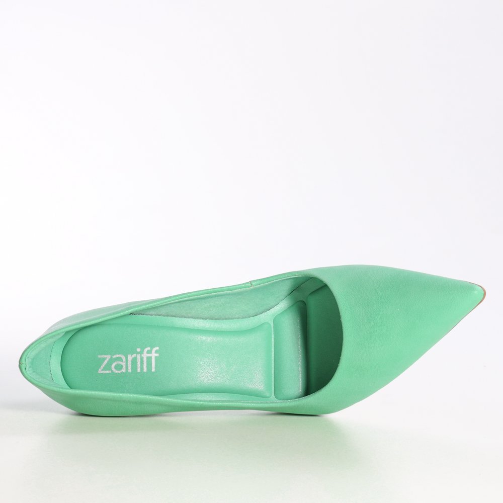 Sapato Scarpin Zariff Bico Fino Verde 4