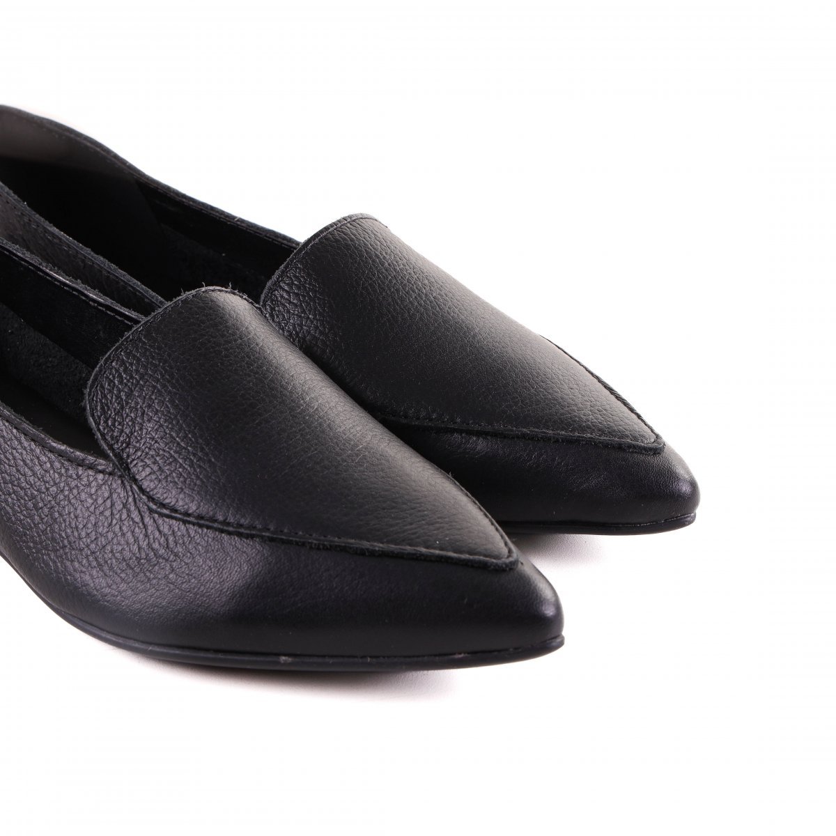 Sapato Feminino Loafer Zariff Bico Fino Preto 5