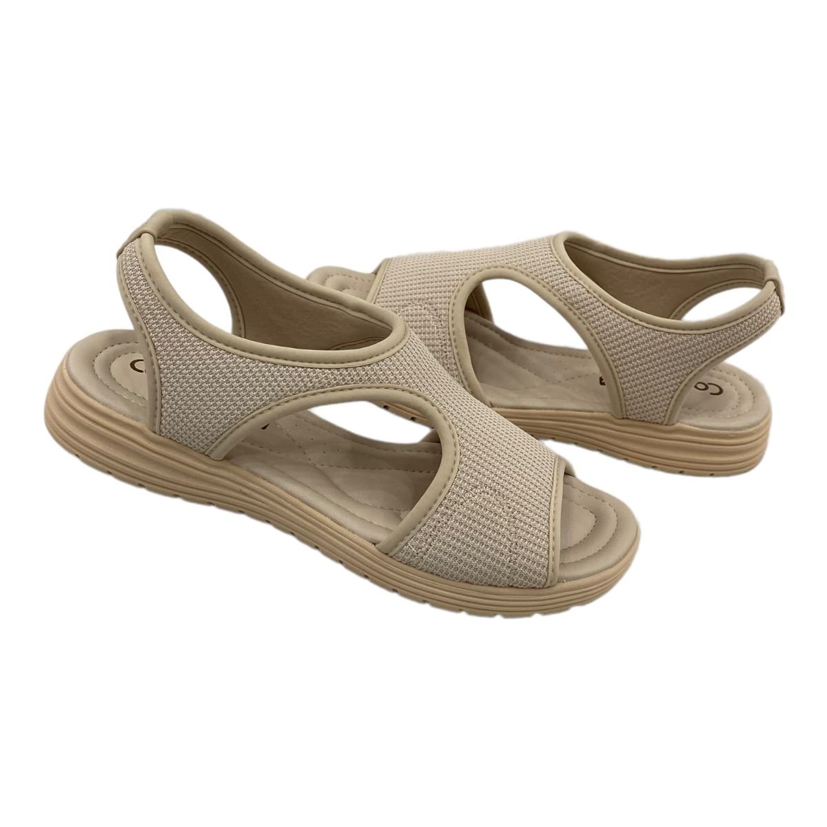 Sandália Comfortflex 2251402 Anabela Casual Confortavel Feminino  Bege 5