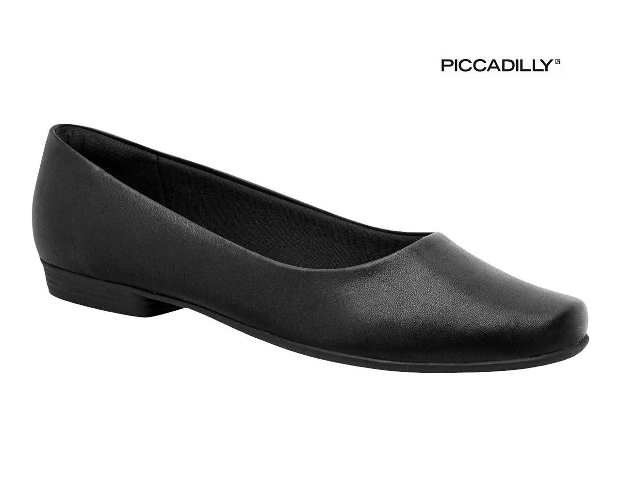 Sapato Piccadilly 250115 Sapatilha Casual Conforto Leve Feminino Preto 4