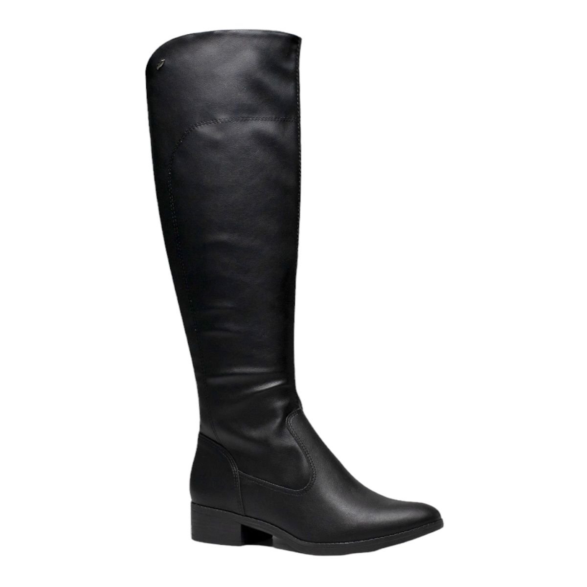 Bota Dakota G4503 Cano Longo Montaria Elastico Salto Baixo Ziper Feminino Preto 1