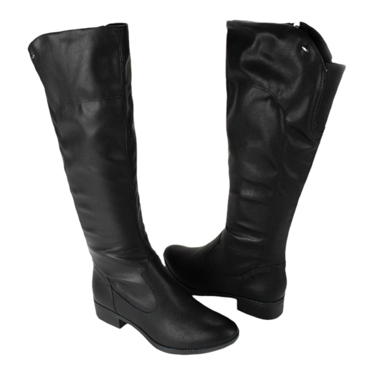 Bota Dakota G4503 Cano Longo Montaria Elastico Salto Baixo Ziper Feminino Preto 2