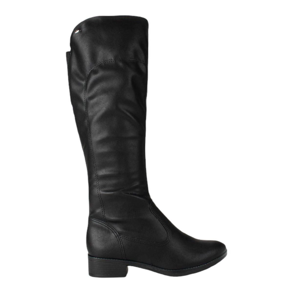 Bota Dakota G4503 Cano Longo Montaria Elastico Salto Baixo Ziper Feminino Preto 3