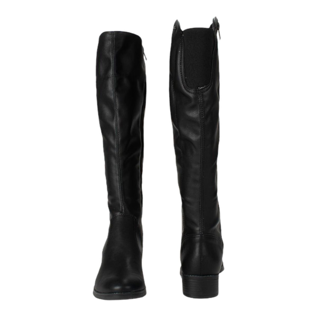 Bota Dakota G4503 Cano Longo Montaria Elastico Salto Baixo Ziper Feminino Preto 6