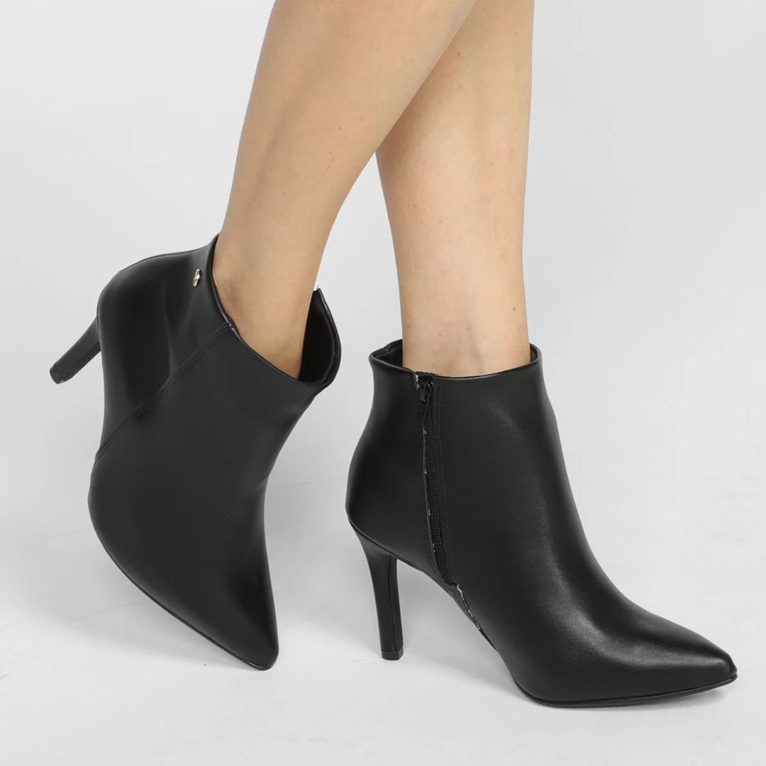 Bota Vizzano Bico Fino Feminino Preto 5