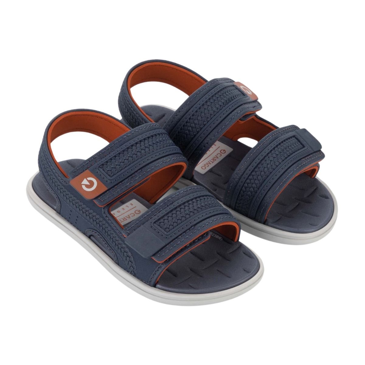 Chinelo Papete Infantil Cartago Menino Cinza/Azul 2
