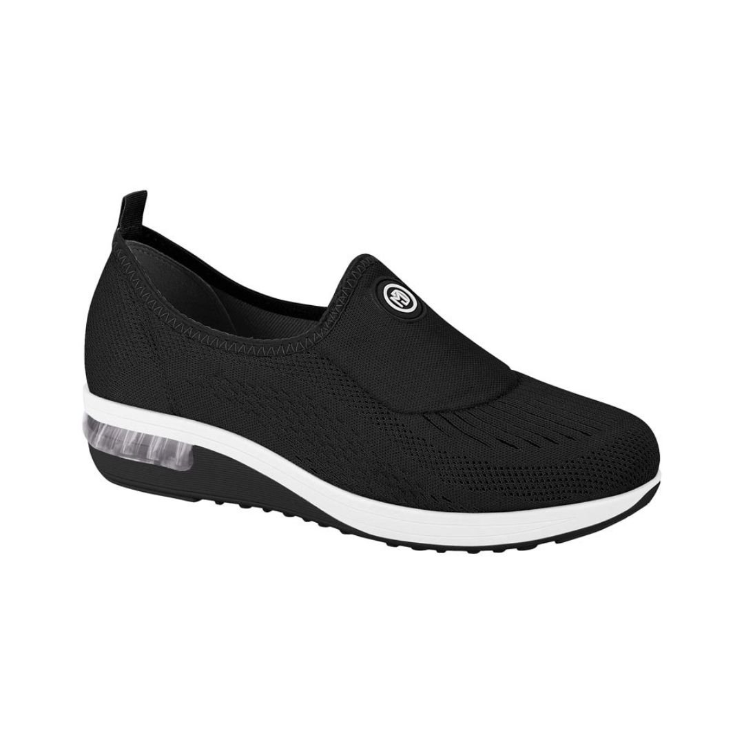 Tênis Slip On Casual Feminino Modare Ultraconforto Gel Tech Preto 2