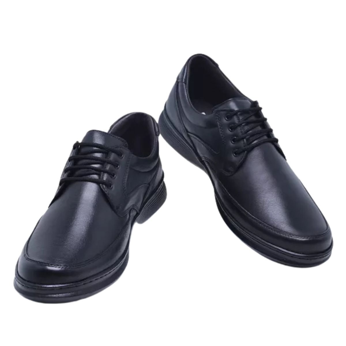Sapato De Couro Masculino Casual Luflex Preto 4