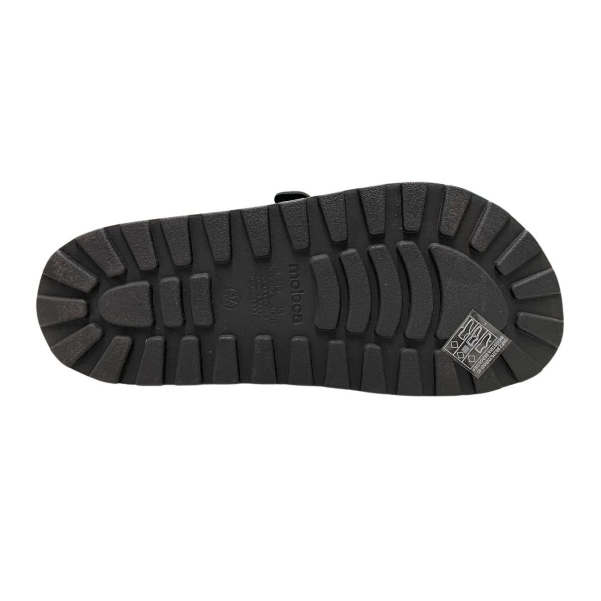 Sandália Rasteira Moleca Papete Feminino Preto 6