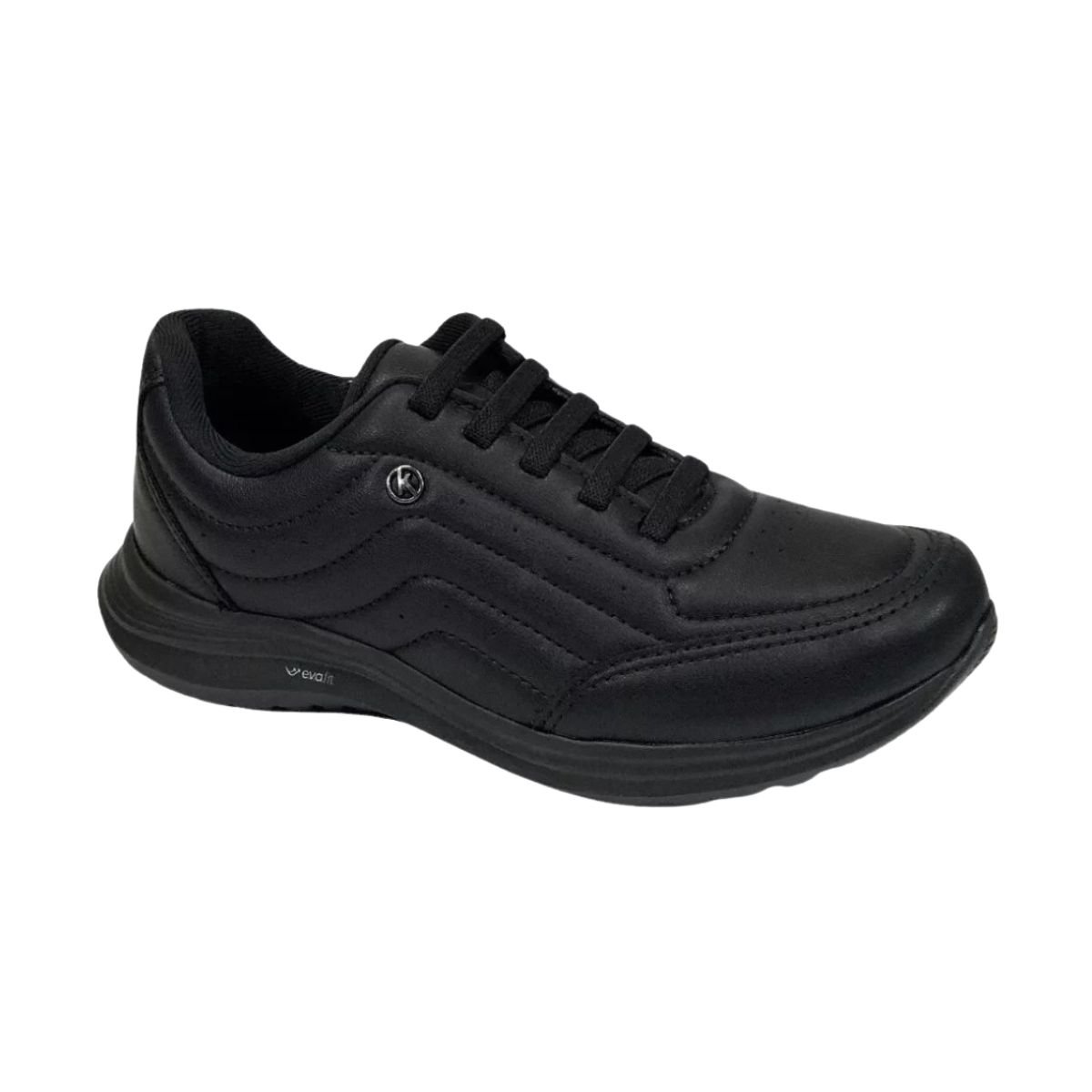 Tênis Casual Kolosh Esportivo Feminino Calce Fácil Preto 3