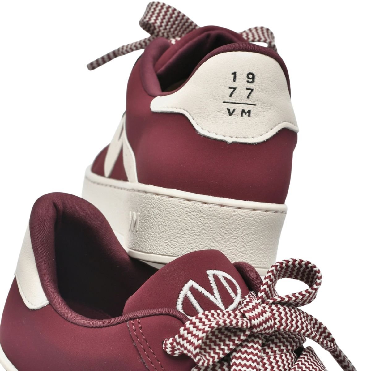 Tênis Flatform Via Marte Feminino Nobuck Vinho/Marfim 5