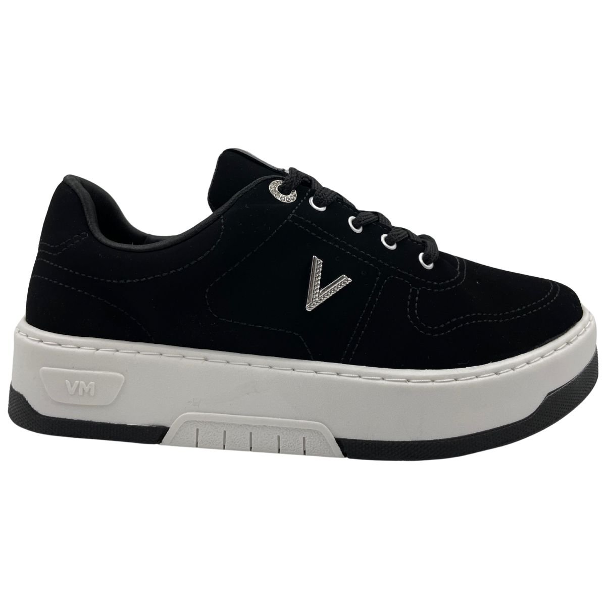 Tênis Casual Via Marte Flatform Feminino Preto 1