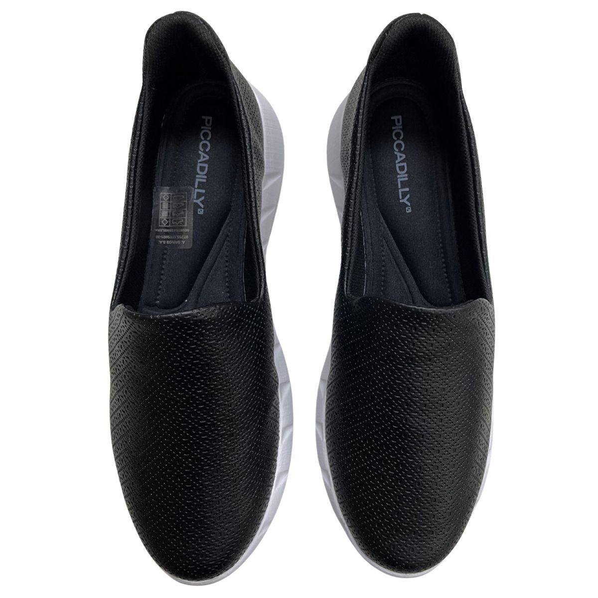 Tênis Piccadilly Ortopédico Calce Fácil Feminino Preto 4