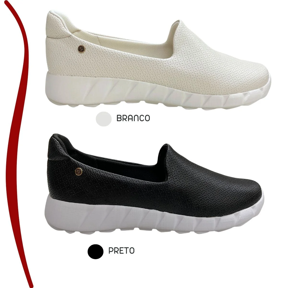 Tênis Piccadilly Ortopédico Calce Fácil Feminino Preto 8