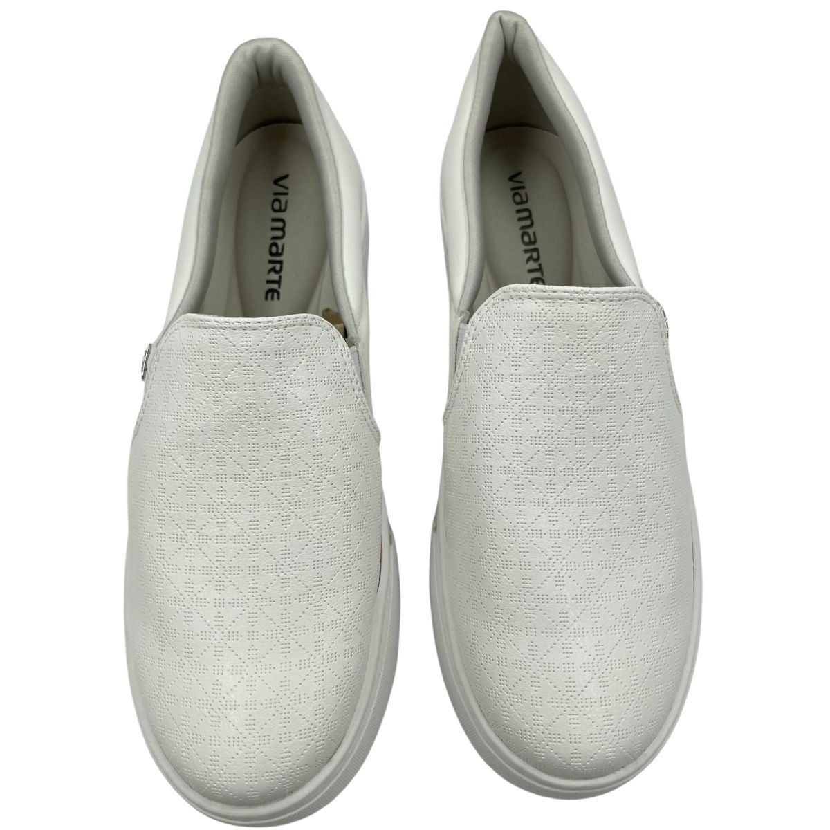 Tênis Via Marte Slip On Casual Feminino Branco 4