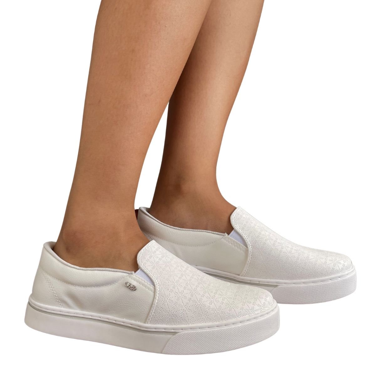 Tênis Via Marte Slip On Casual Feminino Branco 8