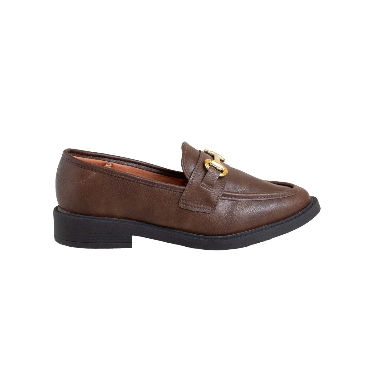 Sapatilha Vizzano Mocassim Feminino Salto Bloco Marrom