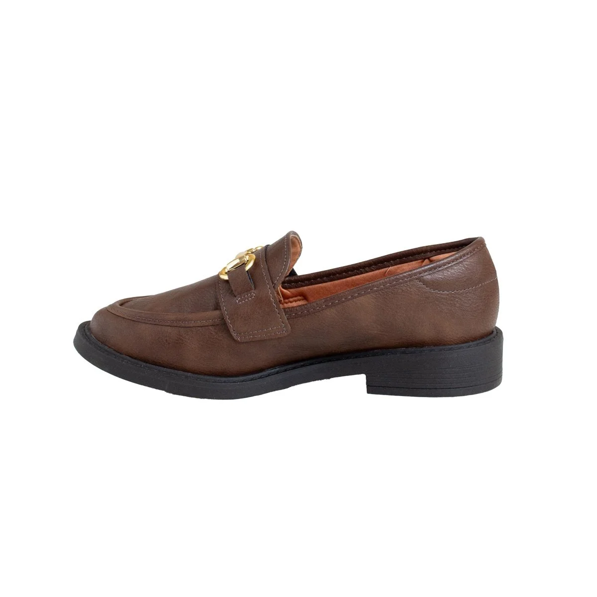 Sapatilha Vizzano Mocassim Feminino Salto Bloco Marrom 3