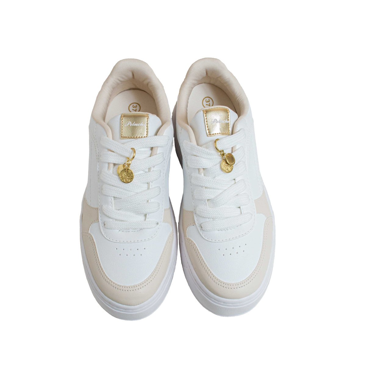 Tênis Casual Peluche Flatform Alto Feminino Branco 2
