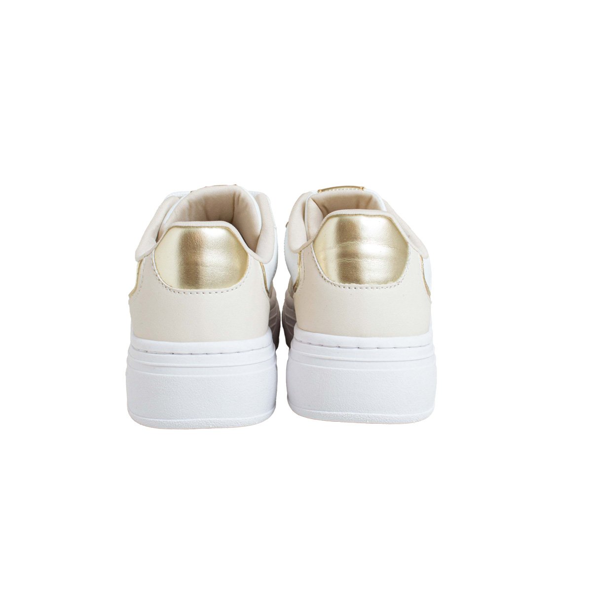 Tênis Casual Peluche Flatform Alto Feminino Branco 4