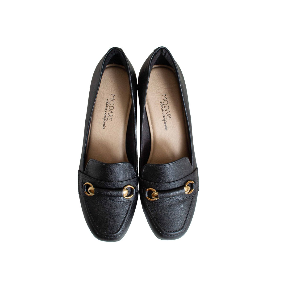 Scarpin Modare Salto Bloco Feminino Preto 2