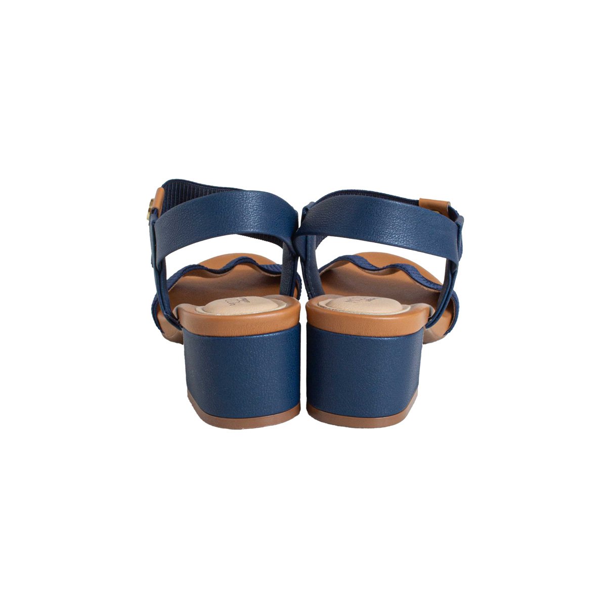 Sandália Modare Comfort Salto Bloco Feminino Azul Marinho 4