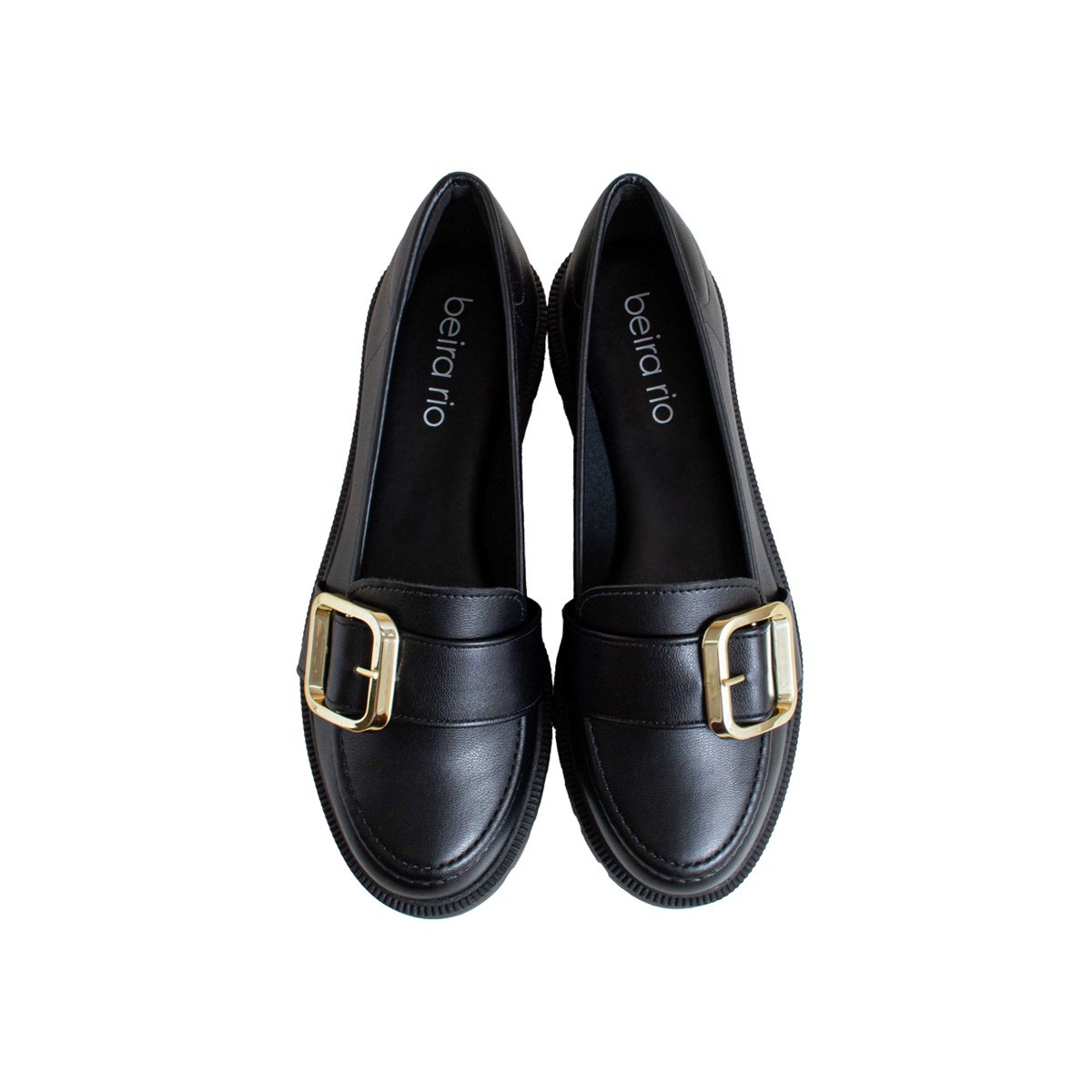 Sapatilha Beira Rio Mocassim Tratorado Feminino Preto 2