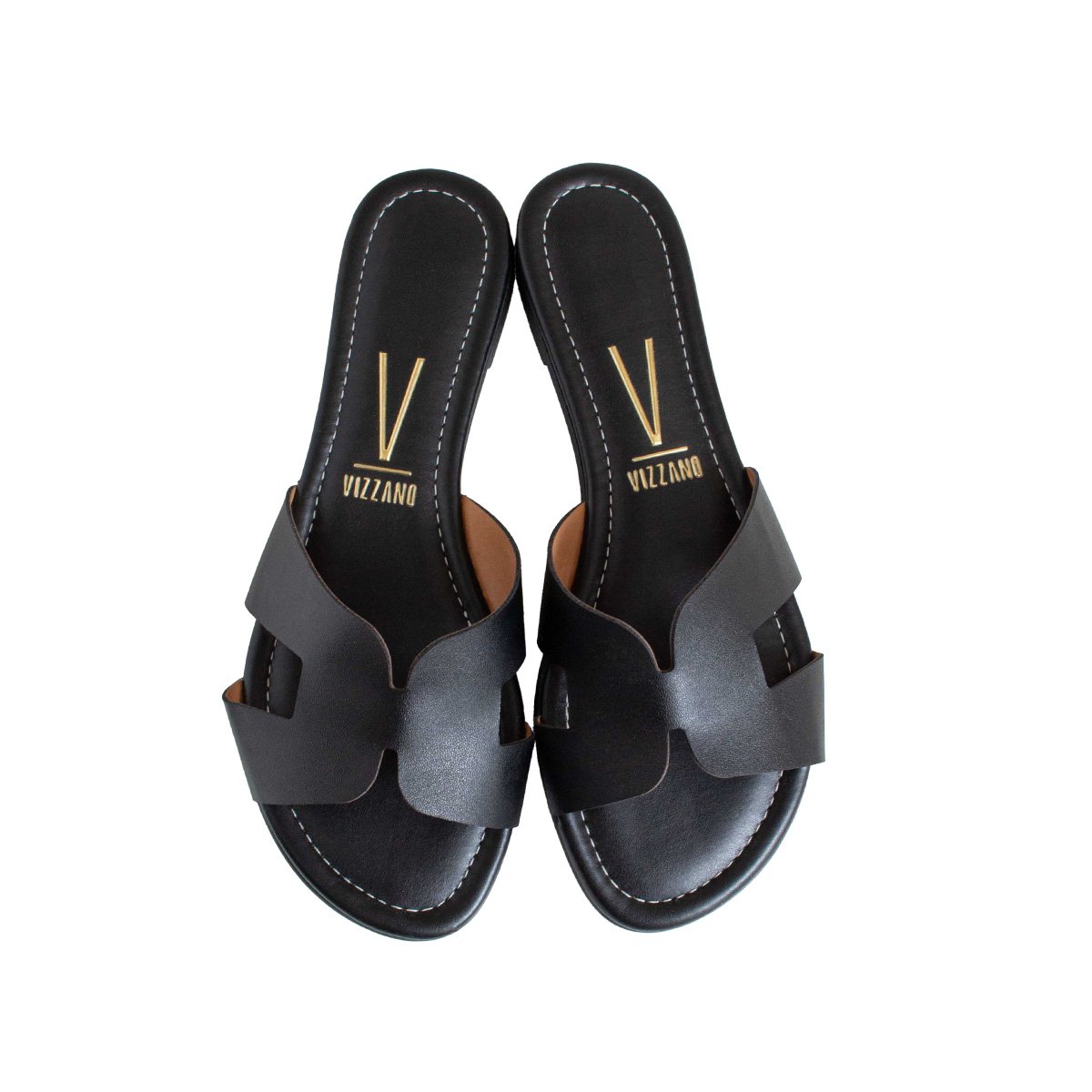 Sandália Casual Vizzano Rasteirinha Feminino Preto 2