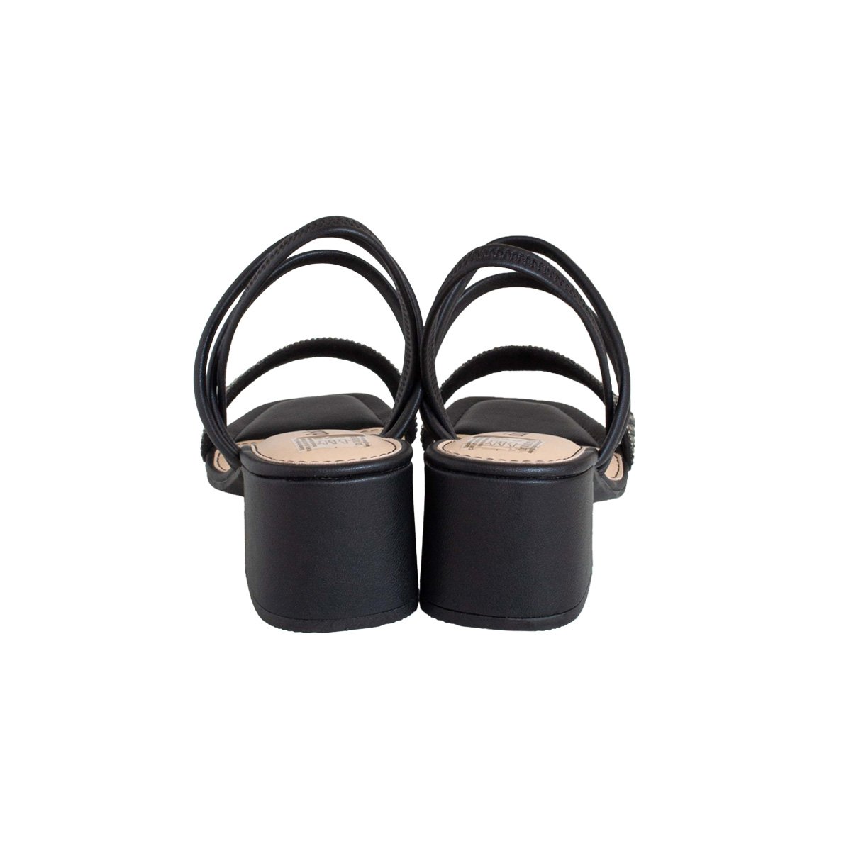 Sandália Dakota Salto Alto Grosso Feminino Calce Fácil Preto 4