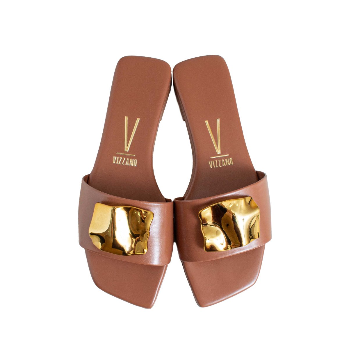 Chinelo Slide Vizzano Rasteirinha Feminino Marrom 2