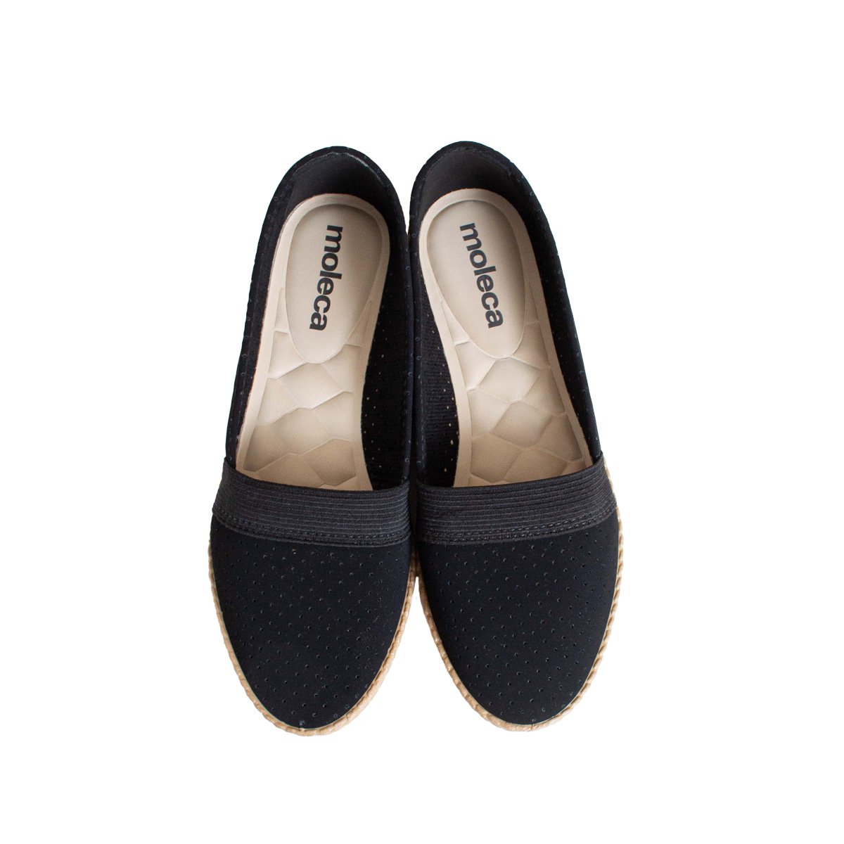 Sapatilha Casual Moleca Microfuros Feminino Preto 2