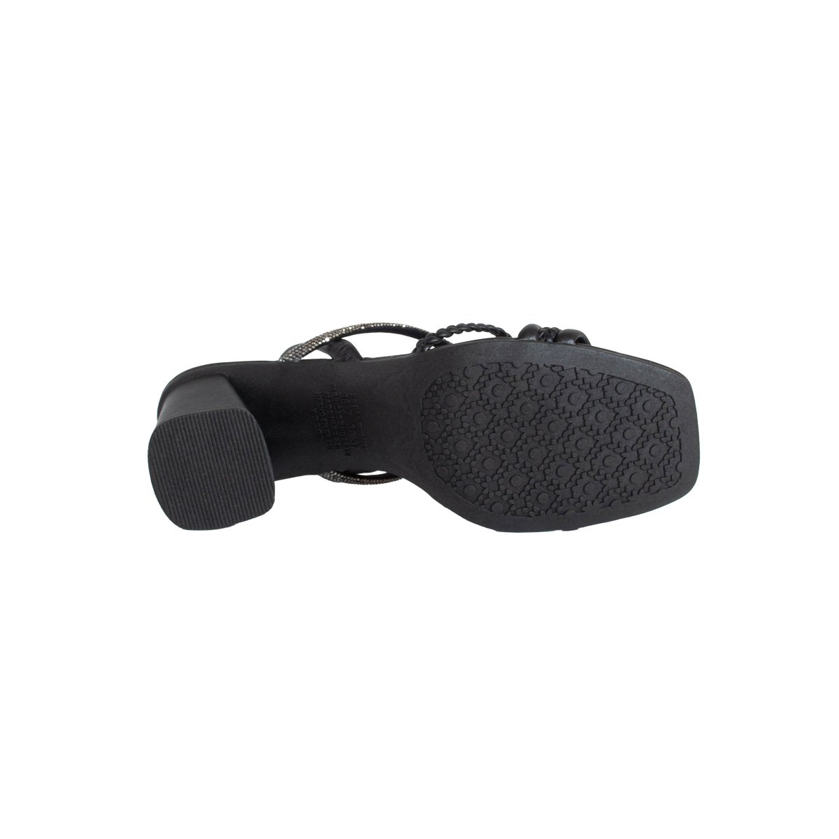 Sandália Salto Alto Bloco Dakota Bico Quadrado Feminino Preto 5