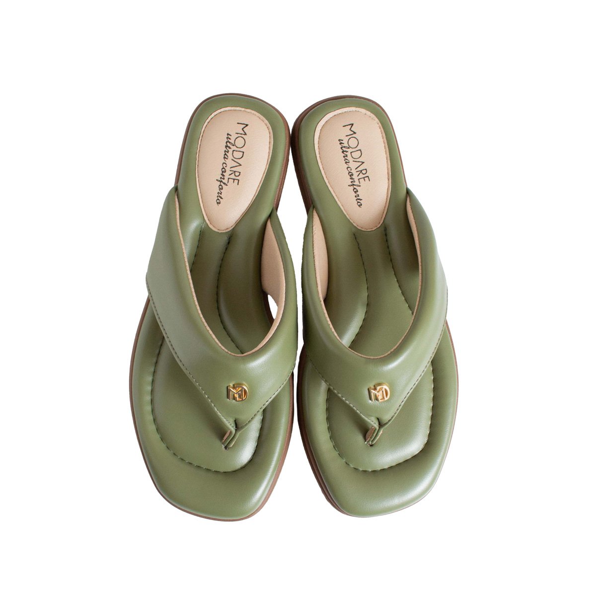 Chinelo Modare Ultraconforto Rasteira Feminino Verde 2
