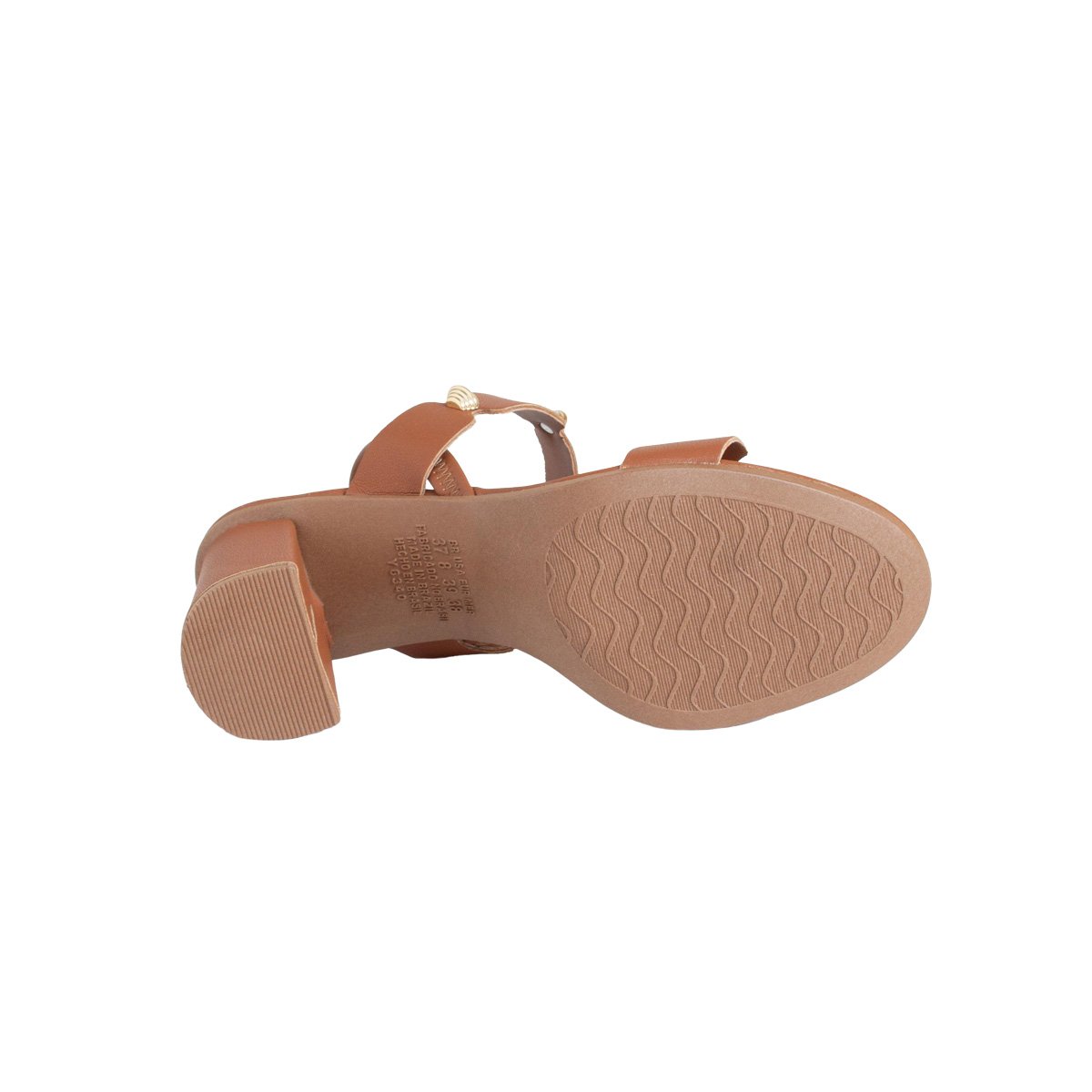 Sandália Salto Bloco Dakota Calce Fácil Feminino Marrom 5