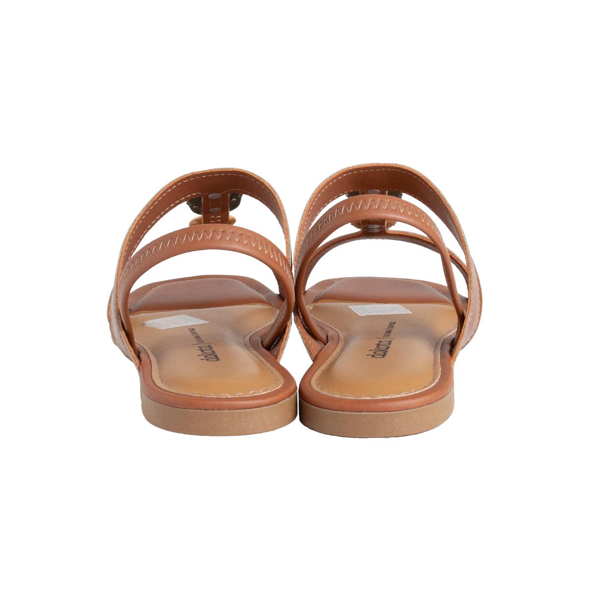 Sandália Dakota Rasteira Pedraria Feminino Marrom 4